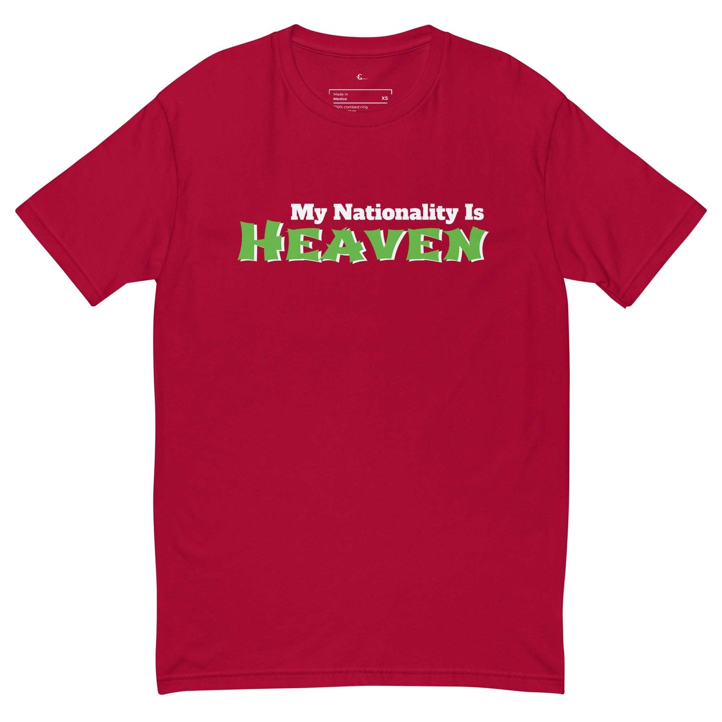 My Nationality Is Heaven Short Sleeve Tee Inner G Complete Wellness