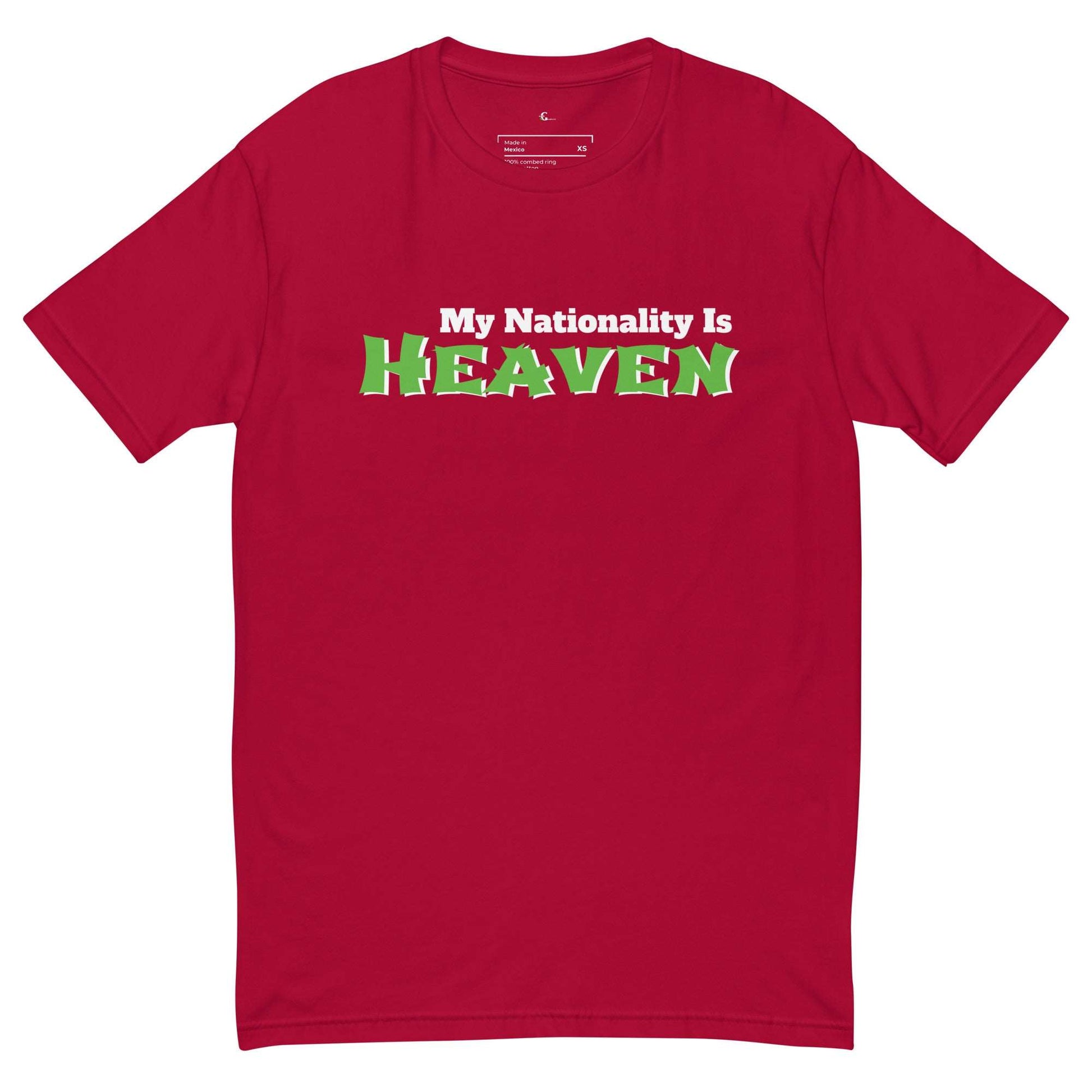 My Nationality Is Heaven Short Sleeve Tee Inner G Complete Wellness