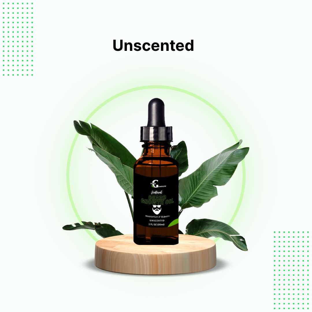 Natural Beard Growth Oil - Unscented Inner G Complete Wellness 